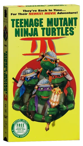 Teenage Mutant Ninja Turtles III VHS, New Line Home Video