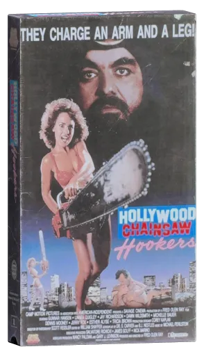 Hollywood Chainsaw Hookers VHS cover