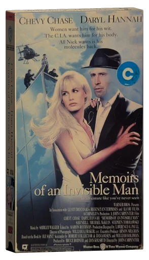 Memoirs of an Invisible Man VHS cover
