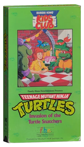 Teenage Mutant Ninja Turtles VHS, Family Home Entertainment