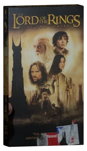 The Lord of the Rings: The Two Towers VHS, New Line Home Entertainment