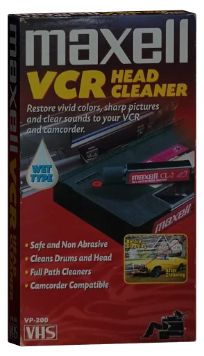Maxell VCR Head Cleaner VHS cover