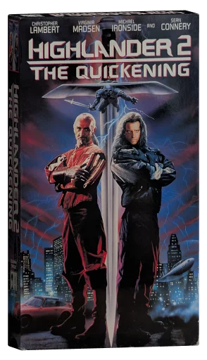 Highlander II: The Quickening VHS, Columbia TriStar Home Video