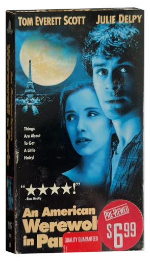 An American Werewolf in Paris VHS, Hollywood Pictures Home Video