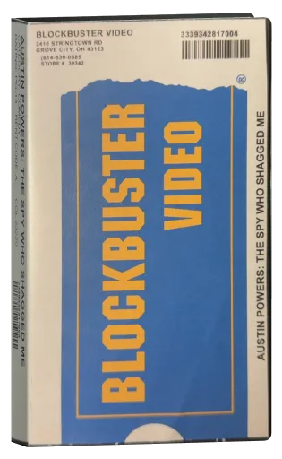 Austin Powers: The Spy Who Shagged Me VHS, Blockbuster Video