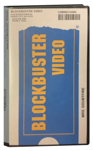 Mrs. Doubtfire VHS, Blockbuster Video