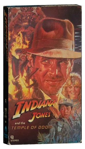 Indiana Jones and the Temple of Doom VHS, Paramount Home Video