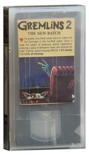 Gremlins 2: The New Batch VHS
