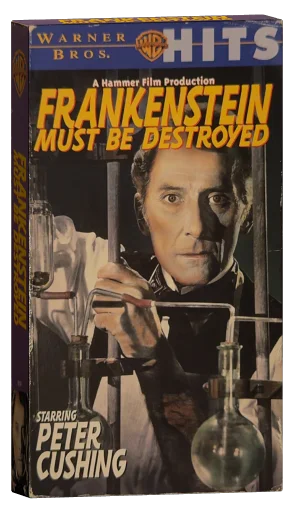 Frankenstein Must Be Destroyed VHS, Warner Home Video