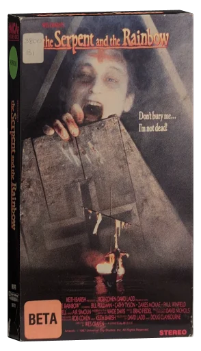The Serpent and the Rainbow Betamax, MCA Home Video