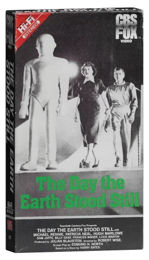 The Day the Earth Stood Still VHS, CBS/FOX Video
