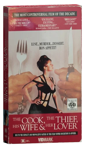 The Cook, the Thief, His Wife & Her Lover VHS cover
