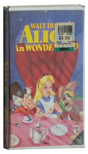 Alice in Wonderland VHS, Walt Disney Home Video