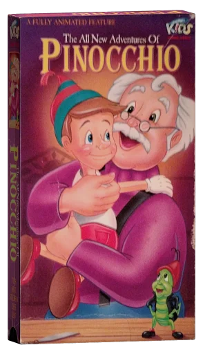 The All New Adventures of Pinocchio VHS cover