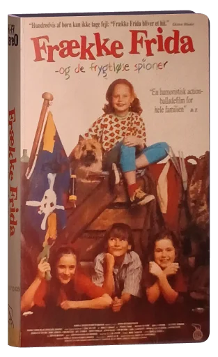 Frække Frida og de frygtløse spioner VHS cover