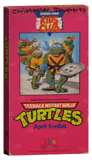 Teenage Mutant Ninja Turtles VHS, Family Home Entertainment