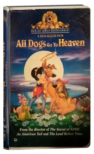All Dogs Go to Heaven VHS, MGM/UA Home Video