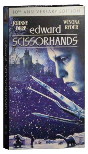 Edward Scissorhands VHS, 20th Century Fox Home Entertainment