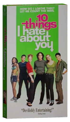 10 Things I Hate About You VHS, Touchstone Home Video