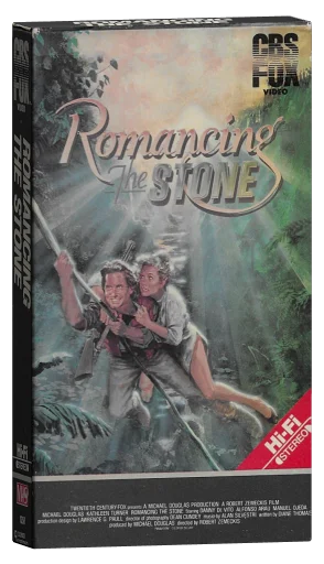 Romancing the Stone VHS, CBS/FOX Video