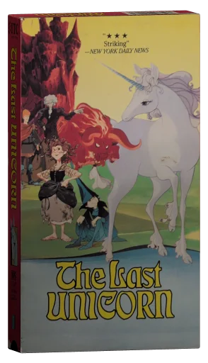The Last Unicorn VHS, ITC Home Video
