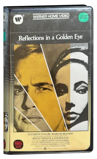 Reflections in a Golden Eye VHS cover