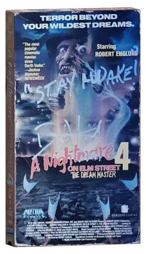 A Nightmare on Elm Street 4: The Dream Master VHS, Media Home Entertainment