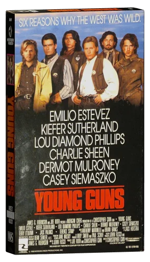 Young Guns VHS, Vestron Video