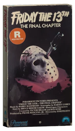 Friday the 13th: The Final Chapter VHS, Paramount Home Video