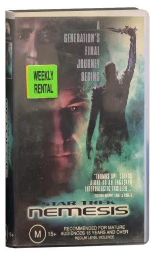Star Trek: Nemesis VHS, Paramount Home Entertainment