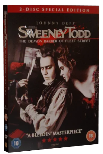 Sweeney Todd: The Demon Barber of Fleet Street DVD, Warner Bros.