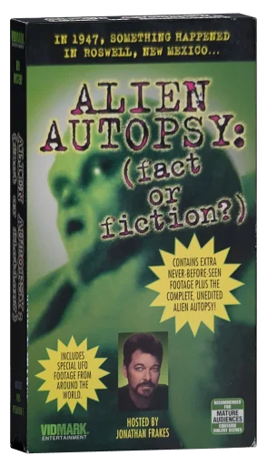 Alien Autopsy: (Fact or Fiction?) VHS, Vidmark Entertainment