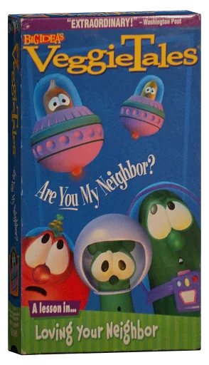 VeggieTales Are you my neighbor? VHS cover