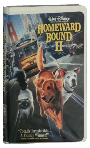 Homeward Bound II: Lost in San Francisco VHS, Walt Disney Home Video