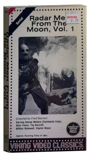 Radar Men From The Moon VHS, Viking Video Classics
