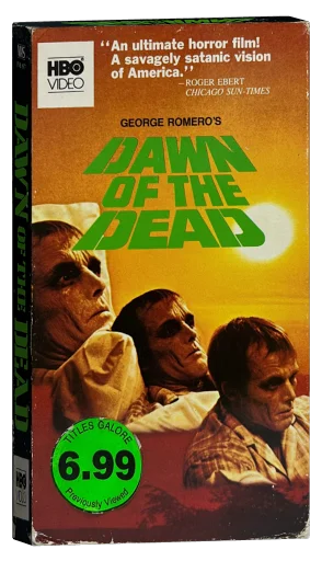 Dawn of the Dead VHS, HBO Video