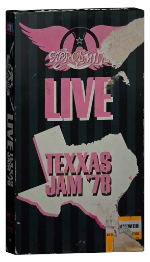 Aerosmith: Live Texxas Jam '78 VHS, CMV Enterprises