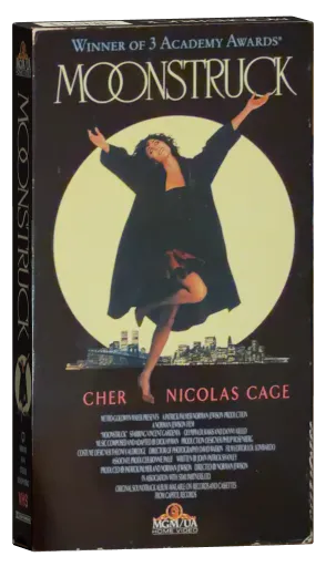 Moonstruck VHS, MGM/UA Home Video