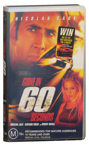 Gone in Sixty Seconds VHS, Buena Vista Home Entertainment