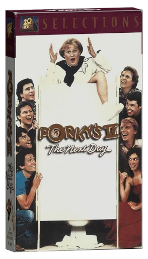 Porky's II: The Next Day VHS, 20th Century Fox