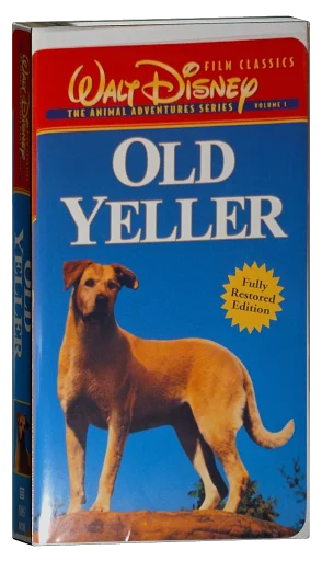 Old Yeller VHS, Walt Disney Home Video