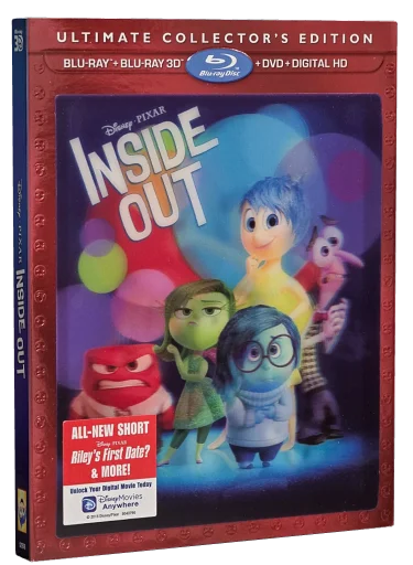 Inside Out Blu-ray, Walt Disney