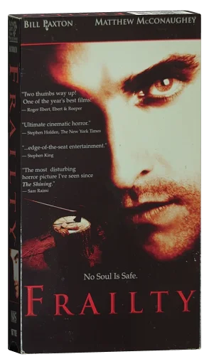Frailty VHS, Lions Gate Home Entertainment