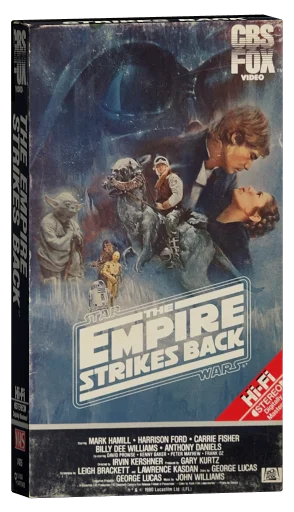 The Empire Strikes Back VHS, CBS/FOX Video