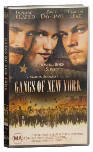 Gangs of New York VHS, Columbia TriStar Home Entertainment