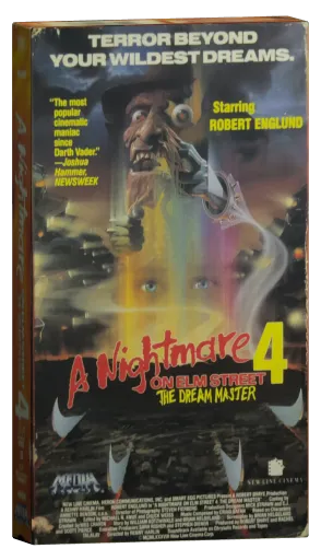 A Nightmare on Elm Street 4: The Dream Master VHS, Media Home Entertainment