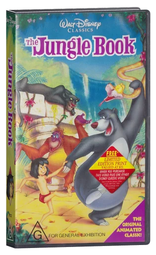 The Jungle Book VHS, Buena Vista Home Video