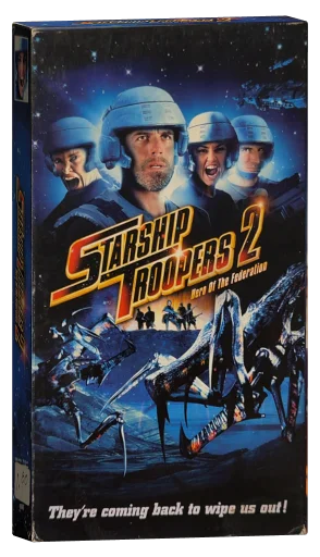 Starship Troopers 2: Hero of the Federation VHS cover