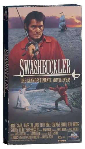 Swashbuckler VHS cover