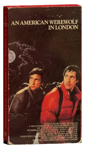 An American Werewolf in London VHS, Vestron Video